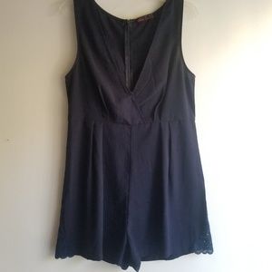 Navy Romper